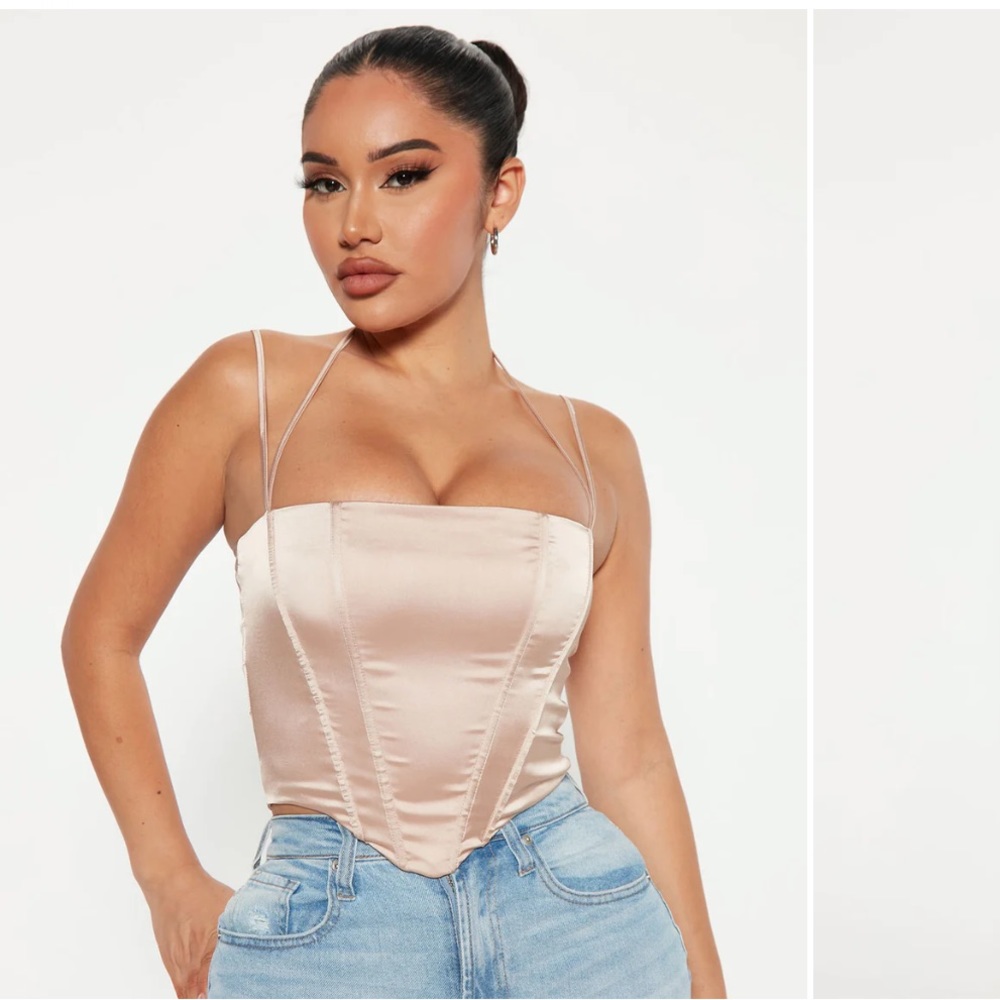 Satin Corset Top Size Small